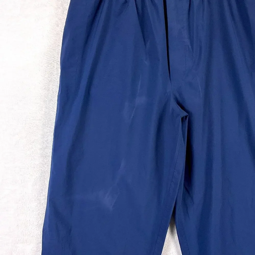 Zero Restriction Rain Pants Mens L Blue Gore-Tex Waterproof Preppy Outdoors USA